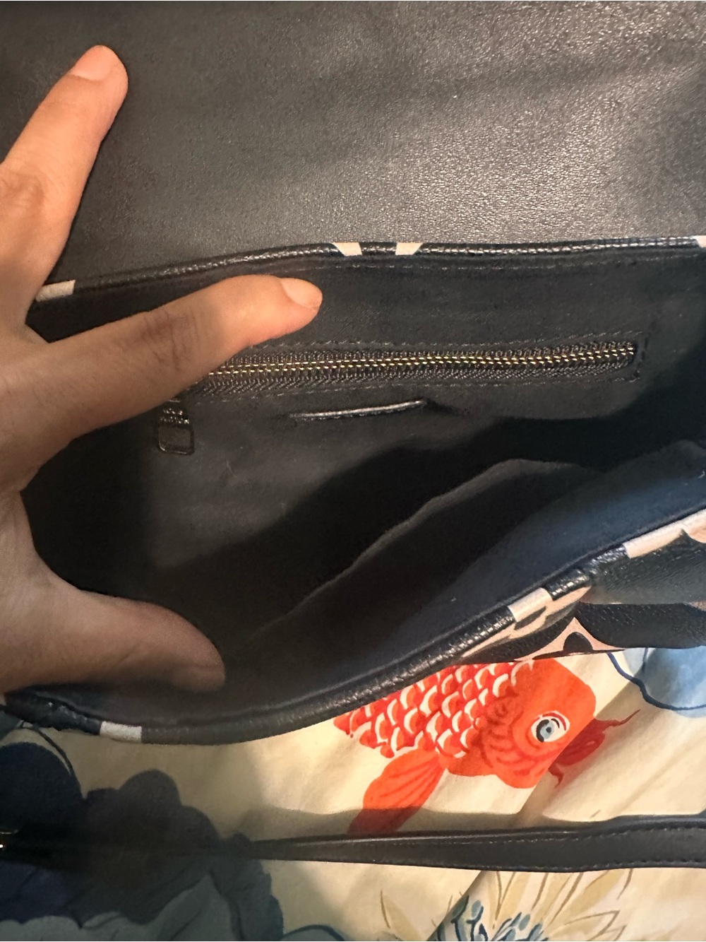 Black & Pink Monogram Shoulder Bag - Picture 7 of 11